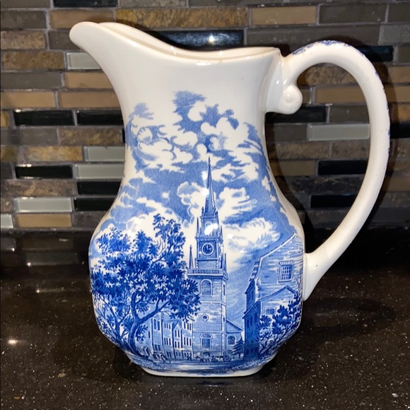 Wedgwood Liberty Blue Pitcher - Picture 1 of 4
